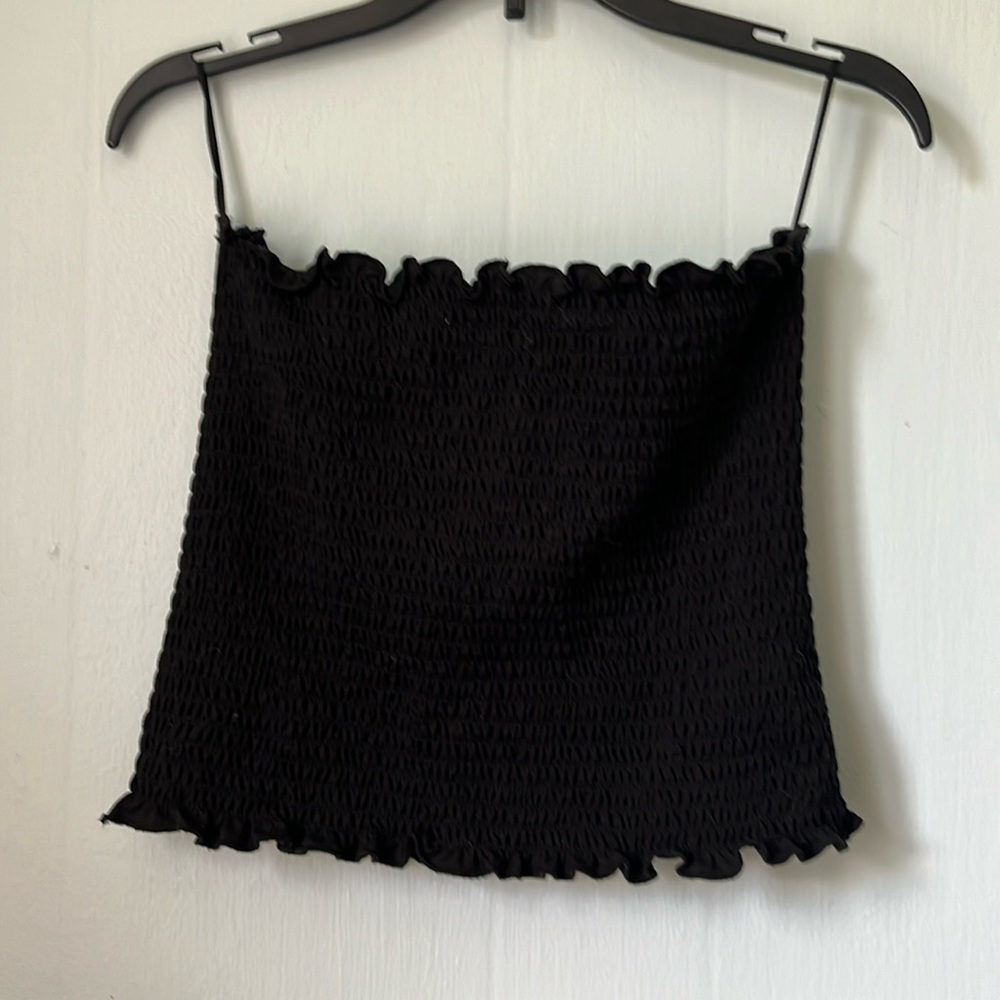 STREETWEAR SOCIETY Back Lettuce Hem Tube Top